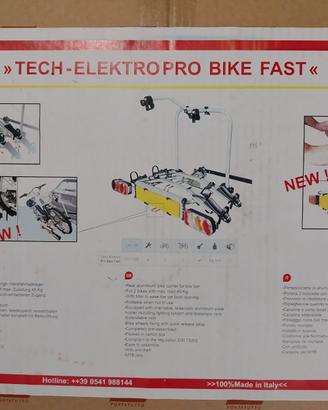 Porta bici auto per gancio traino