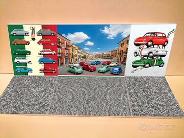 Base per Diorama Elogio Fiat 500 scala 1:43