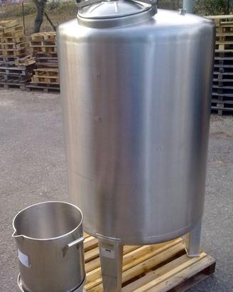Cisterna acciaio 1000 litri con rubinetto