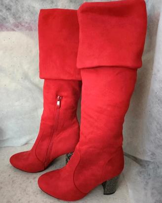Stivali donna rossi 