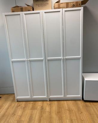 2 Librerie con ante IKEA BILLY/OXBERG 80x30x202cm