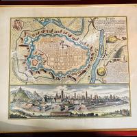 Quadro mappa antica cartina di Torino