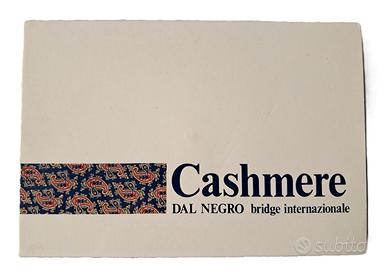 Carte DAL NEGRO CASHMERE Bridge 2 mazzi NUOVE