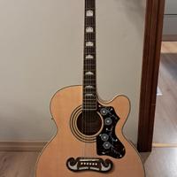 CHITARRA ACUSTICA EPIPHONE EJ200SCE/N SUPER JUMBO