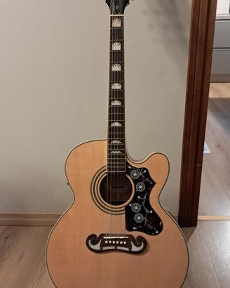 CHITARRA ACUSTICA EPIPHONE EJ200SCE/N SUPER JUMBO