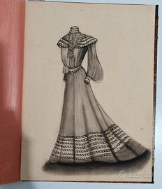Catalogo 12 Disegni Di Moda Fine 1800 inizio 1900