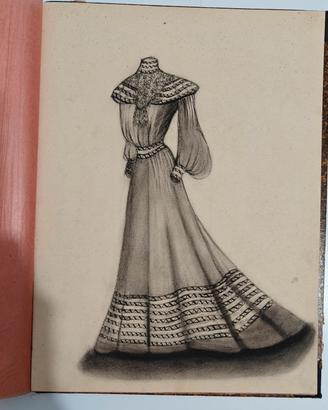 Catalogo 12 Disegni Di Moda Fine 1800 inizio 1900