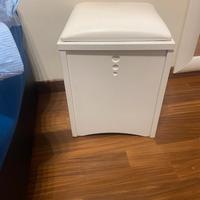 Pouf rigido bianco