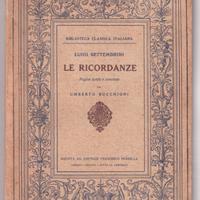 Settembrini Le ricordanze Perrella 1926 1a ediz.