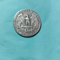 un quarto di dollaro del 1965.