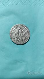 un quarto di dollaro del 1965.