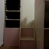 letto a soppalco con libreria -  con urgenz