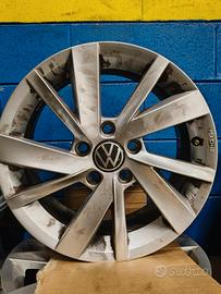 4 CERCHI IN LEGA 16 POLLICI ORIGINALI AUDI VW