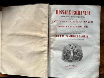 Antico Messale Romano tridentino- Venezia 1863