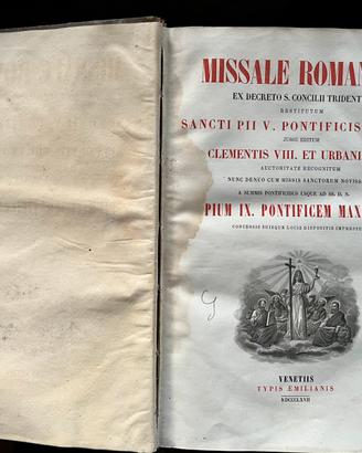 Antico Messale Romano tridentino- Venezia 1863