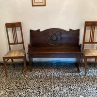 Panca in legno con sedile contenitore primi 900