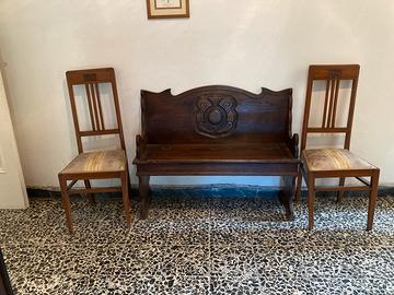 Panca in legno con sedile contenitore primi 900