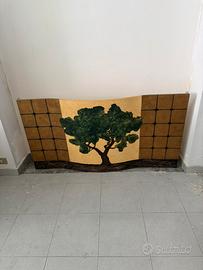Testiera Pannello in Legno "Cuore d'Africa"