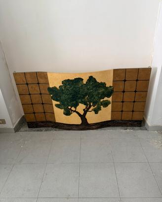 Testiera Pannello in Legno "Cuore d'Africa"