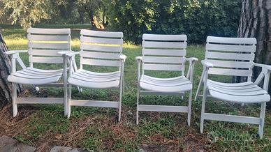 set sedie da giardino