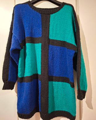 Maglione vintage fatto a mano 