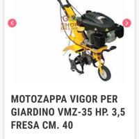 motozappa come nuovo usato una volta sola 