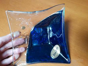 Vetro artigianale blu svuotatasche