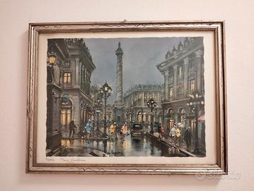 Quadretto stampa Parigi