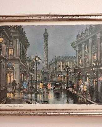 Quadretto stampa Parigi