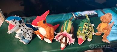 Set peluche dinosauri vari da cm 32 a 40 ( vendibi