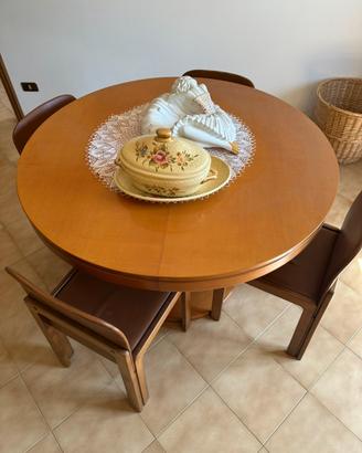 Tavolo allungabile in legno vintage
