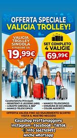Set 4 Pz valigia - trolley Ormi ABS