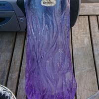 Caraffa in cristallo colorato anni '70 NUOVA