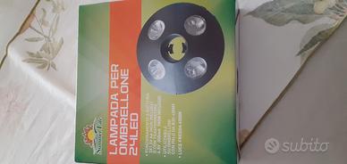 lampada a led per ombrellone