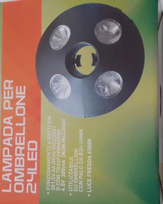lampada a led per ombrellone