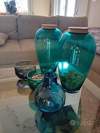 set di vasi in vetro 