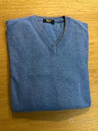 Maglia a V in tg M mistolana Università Della Moda