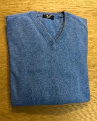 Maglia a V in tg M mistolana Università Della Moda