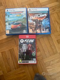 Motorfest + Outlaws PS5 + FC 26 Switch