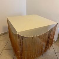 Tovaglia a gonna piu scialle color verde petrolio