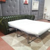 Chester 3 posti LETTO con materasso, in pelle