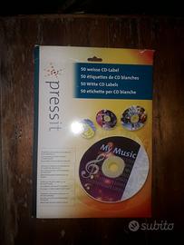Etichette per cd bianche