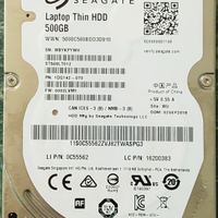 Hard Disk Notebook 2.5 Seagate 500GB 5400rpm SATA3