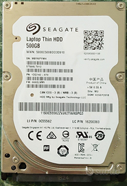 Hard Disk Notebook 2.5 Seagate 500GB 5400rpm SATA3