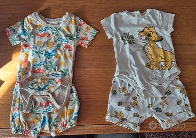 Set abbigliamento estivo neonato 3/6 mesi