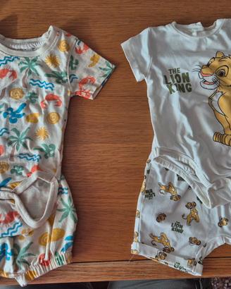 Set abbigliamento estivo neonato 3/6 mesi