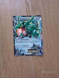 Carta Pokémon Rayquaza Ex + box metallico