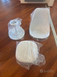 Sedie in pvc bianche da interno nuove