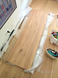 Piano tavolo in rovere massello — nuovo