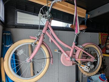 bici bambina Bobbin marca inglese bicicletta rosa
